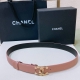 特 Chanel 24S Cc 树脂黑 字母 Logo搭扣 黄铜金属小牛皮腰带 手感柔软 细腻 3.0Cm