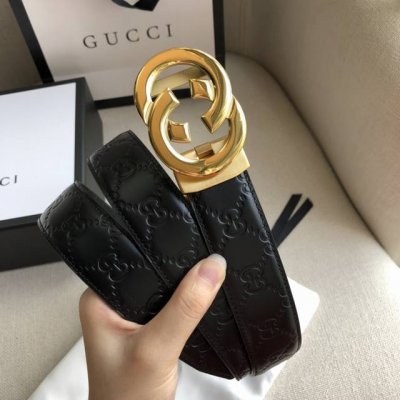 Gucci.古驰 全套包装 男士自动腰带- 宽度35Mm 精品钢扣 精工打造 质感好 可以裁剪