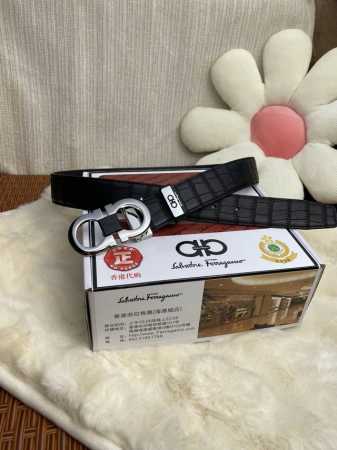 品名：菲拉格幕 原单皮带 材质：原单牛皮腰带 百分百头层牛皮腰带保证真皮，24K纯钢扣，专柜原单品质、做工精细，时尚大牌，送人自用首选 包装： 请认准如图专柜包 - 点击图像关闭
