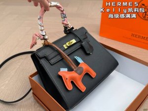 8色 配盒 爱马仕Hermeskelly凯莉包 高级感满满 经典中的经典 任何搭配都可轻松驾驭 尺寸 25 19