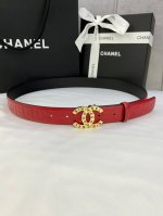 宽度3.0Cm Chanel 香奈儿 进口柔软小牛皮金 银色花纹金属精品钢扣。