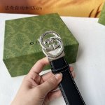 特 品牌：古奇新款进口小牛皮，手感细腻柔软。搭配纯钢自动精品钢扣，男士必备！宽度：3.5Cm