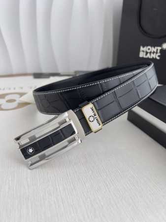 品名：万宝龙.Montblanc原单 腰带 自动皮带 型号：自动带，原版新款纯钢材质自动扣，双面头层牛皮实物拍摄， 材料：百分百头层牛皮，保证真皮。专柜同等质量 - 点击图像关闭