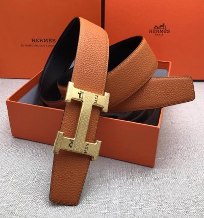 特P190 Hermes[正] 原单货皮带 进口头层牛皮 荔枝纹 寸半38Mm 配H金/银扣