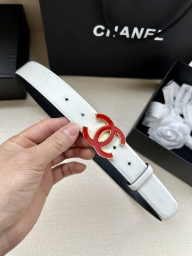 特P180 宽度3.0Cm Chanel （香奈儿）两面牛皮支持官网同步金 银 色磨胶钢扣