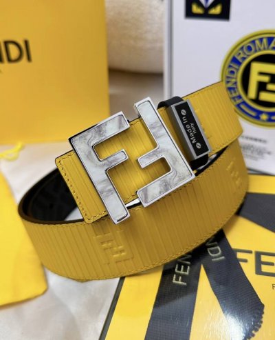 皮带：Fendi.芬迪..顶级原单复刻. 腰带：百分百头层牛皮，保证真皮。双层ff陶瓷工艺镶嵌设计24K纯钢扣，永不掉色涂鸦彩绘图案艺术正反双面使用商场专柜同等