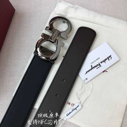 无夹层原厂皮 Ferragamo菲拉格慕 Nfc芯片扫码款 正品尺寸3.5Cm意大利原厂皮