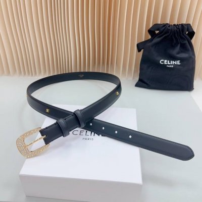 特 2.5Cm塞琳新款腰带，双面头层牛皮皮料，长度：.75.80.85.90.95.100.欧，铜五金扣原版开模定制庆祝]