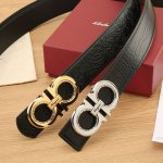特 菲拉格慕Ferragamo3.8宽精品不锈钢钢扣挂扣，搭配意大利双面进口头层牛皮，可自行选择搭配，全套包装，精品版扣系列