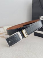 品名：万宝龙.Montblanc原单 腰带 自动皮带 型号：自动带，原版新款纯钢材质自动扣，双面头层牛皮实物拍摄， 材料：百分百头层牛皮，保证真皮。专柜同等质量