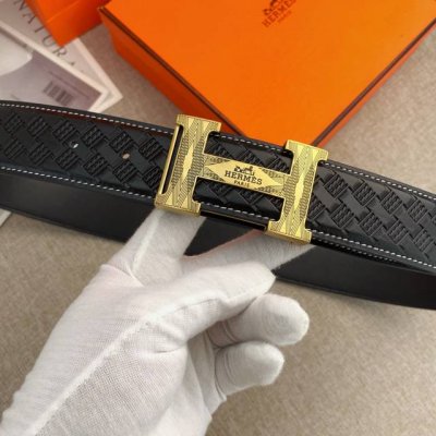 爱马仕 特种皮腰带系列 ，原厂五金精品不锈钢扣，手感柔软舒适 宽3.8Cm。