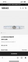 特 范思哲 宽4.0Cm 双面腰带，旋转扣，双面可用 新款男士皮革腰带，饰有立体La Medusa双面搭扣。皮带一面为光滑质地，另一面饰有棋盘格图案和Baroc