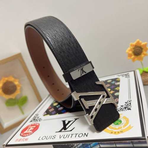 品名：Lv..路易..威登 材质：原单牛皮腰带 百分百头层牛皮腰带保证真皮，24K纯钢扣，专柜原单品质、做工精细，时尚大牌，送人自用首选 包装： 请认准如图专柜