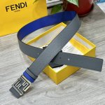 特 Fendl芬迪 专柜同款 宽40Mm双面原版小牛皮 搭配单钌钯电镀扣 完美的手感.油边 出众的设计.风格 高贵奢华 时尚大方 高清实拍 货真价实 品质保证