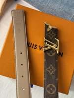原厂皮 路易威登 Louisvuitton双面小腰带，老花帆布面料搭配头层牛皮，扣头精致五金花卉点缀，带给你不一样的视觉，3.0Cm双面可用型号m8233
