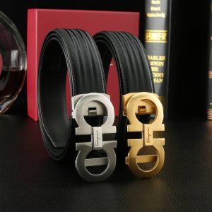 特P180 菲拉格慕秘原单高档品质专柜官网同步宽度3.5精美自动钢扣头意大利进口3D纹牛皮手感极佳 上身郊果棒男士最爱商务休闲两用长度100一125下单请留言长