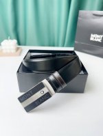 特 品牌： 万宝龙 新款进口小牛皮，手感细腻柔软。搭配纯钢精品钢扣，男士必备！宽度：3.4Cm