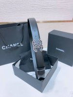 Chanel经典双C皮带腰带 新款Logo扣搭配进口羊皮带身，质感满分，简直身春日里的点睛之笔，皮带直径3.0Cm