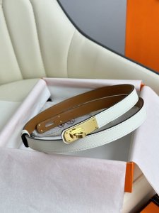 爱马仕女款腰带 全套包装 1.8Mm 女款 凯莉 顶级原单 原厂进口皮 专柜五金 K金 铂金 玫金 长度可调节 专柜同款 经典款式