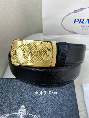 普拉达男士自动腰带- 宽度35Mm 316精品钢扣 精工打造 手感柔软 可以裁剪