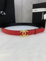 特 宽度3.0Cm Chanel 香奈儿荔枝纹牛皮支持Nfc芯片官方网站链接扫码验证、金 银 色镶钻钢扣。