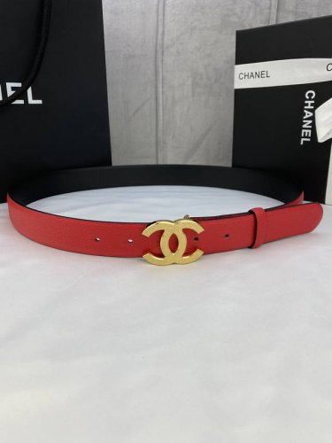 特 宽度3.0Cm Chanel 香奈儿荔枝纹牛皮支持Nfc芯片官方网站链接扫码验证、金 银 色镶钻钢扣。