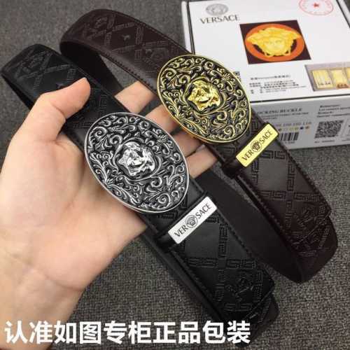 品牌：VERSACE.范思哲 型号：原单！请认准如图专柜包装 等级：意大利进口百分百头层牛皮，范思哲.VERSACE，世界著名奢侈品品牌，美人头经典之作，进口头