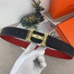 爱马仕 特种皮腰带系列 ，原厂五金精品不锈钢扣 手感柔软舒适 宽3.8Cm。