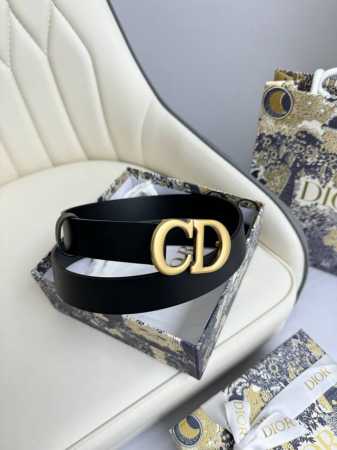 特 Dior 3.0cm腰带 双面原版牛皮 搭配CD标志性扣头 原单品质 - 点击图像关闭