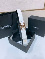 Chanel经典双C皮带腰带 新款Logo扣搭配进口羊皮带身，质感满分，简直身春日里的点睛之笔，皮带直径3.0Cm