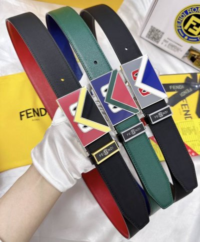 皮带：FENDI.芬迪..顶级原单复刻. 腰带：百分百进口头层牛皮，保证真皮。小怪兽系列，珐琅彩胶工艺24K纯钢扣，永不掉色涂鸦彩绘印花图案艺术正反双面使用商场