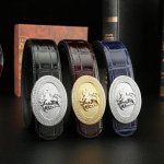 特 范思秘原单高端品质专柜官网同步支持nfc感应宽度3.8Cm精美镶钻扣头意大利进口头层鳄鱼纹小牛皮纹理消晰真实感超强打造全新的视觉3D郊果高档客户入手送礼自用