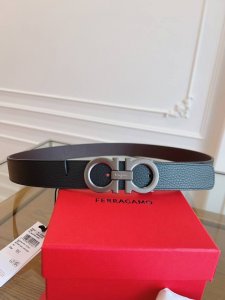 特 Ferragamo.菲拉格慕 新款全套包装 宽度3.5Cm 高级定制款男士皮带 双面进口牛皮 可双面使用 自行选择搭配 真材实料 很有质感 时尚经典不失风范