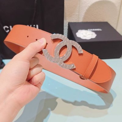 5.0Cm香奈儿腰带，双面头层进口牛皮，长度：75.80.85.90.95.100欧，铜五金扣原版开模定制