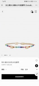 D&G 杜嘉 班纳Dg 徽标与彩色水钻腰带精品，