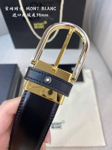 montblanc万宝龙 宽3.5Cm 采用头层牛皮 精品针式扣头 自由裁剪商务休闲皮带