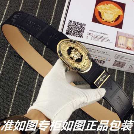 品名：范思哲.Ver Sace原单 型号：认准如图专柜包装，赠送打孔器 材料：百分百头层牛皮保证真皮。美人头，24K钢扣，复古雕花工艺专柜同等质量， 送人自用首 - 点击图像关闭