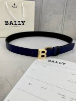 3.5Cm Bally 巴利 平纹 内衬头层小牛皮 ：配有金 银 字母扣头该皮带可调节，且能根据需要剪裁质量保证达到修身效果