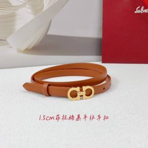 1.5Cm菲拉格慕腰带，双面头层车扣，长度：.75.80.85.90.95.100.欧，五金扣原版开模定制庆祝]