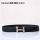 特 Hermes㊣ 原单爱马仕，宽3.8Cm进口原版皮带身，双面可两面用，精品电镀五金 ！