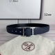 HermèS 爱马仕针扣 原单品质 头层牛皮 深蓝色荔枝纹搭配黑色平纹 32Mm宽 双面可用 配官网H黑间银扣