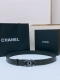 Chanel经典双C皮带腰带新款牛仔扣搭配小牛皮皮带身，质感满分，简直身春日里的点睛之笔，皮带直径3.0Cm