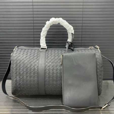 Bottega Veneta 葆蝶家 Bv手工编织二合一 男士旅行袋 机场包 手提包袋经典百搭 实物拍摄 原厂原版面料 配送防尘袋 47 X 27 Cm。 - 点击图像关闭