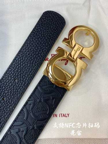 Sf3.5Cm高级定制款男士皮带 ，双面进口牛皮，自行选择搭配 真材实料 很有质感 时尚经典不失风范 可自行裁剪 ！