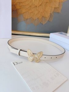 特 Dior 24早春 MéTamorphose 腰带 2.0Cm光滑牛皮革 超級火 蝴蝶搭扣系列