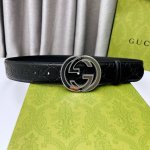 特 Gucci[正] 原单 纯钢花纹五金 永不掉色 头层牛皮 精工制作 4.0Cm 原厂压花 高端套华 实物拍摄 ！