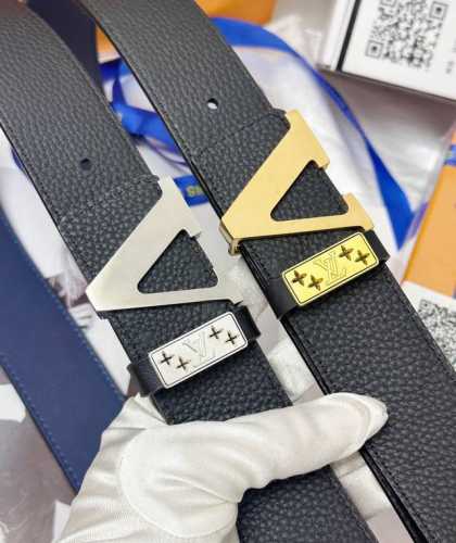 皮带：Lv..路易..威登顶级复刻- 腰带：原单品质百分百进口原厂头层牛皮，保证真皮。V字形切割镂空设计工艺.真空电镀.永不掉色.24K纯钢扣头层小牛皮荔枝纹系