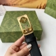 特 品牌： 古奇 新款进口小牛皮，手感细腻柔软。搭配纯钢自动精品钢扣，男士必备！宽度：3.5Cm