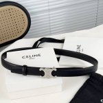 Celin E新品立体浮标扣女士腰带 意大利进口小牛皮 搭铜扣 宽度2.5双面佩