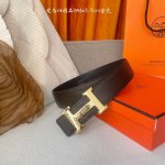 爱马仕 Hermes 原单爱马仕，宽3.8Cm进口原版皮带身，双面可两面用，精品电镀五金 ！